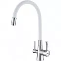 Смеситель для кухни Lemark Comfort LM3075C-White Хром Белый