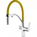 Смеситель для кухни Lemark Comfort LM3074C-Yellow Хром Желтый