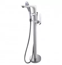 Смеситель для ванны Lemark Melange LM4944CW Белый Хром