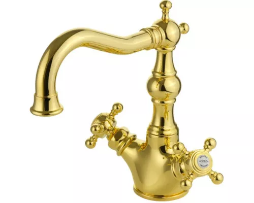 Приобрести Смеситель для раковины Migliore Arcadia 18398 Золото в магазине сантехники Santeh-Crystal.ru
