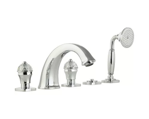 Купить Смеситель на борт ванны Migliore Korona 27308 Хром в магазине сантехники Santeh-Crystal.ru