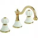 Смеситель для раковины Migliore Olivia 19023 Белый Золото