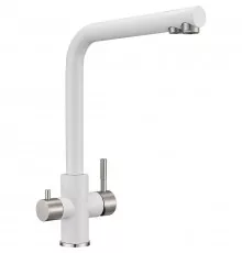Смеситель для кухни Milacio Ultra MCU.553.WH Белый Нержавеющая сталь