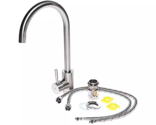 Купить Смеситель для кухни Orange Steel M99-005ni Никель в магазине сантехники Santeh-Crystal.ru