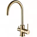Смеситель для кухни Paulmark Essen Es213211-G Золото