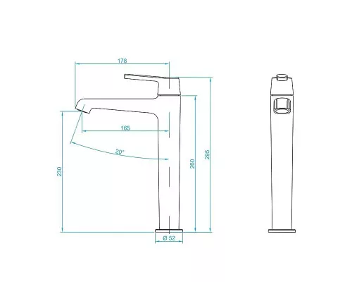 Приобрести Смеситель для раковины RGW Shower Panels SP-311G 511405311-06 Золото в магазине сантехники Santeh-Crystal.ru