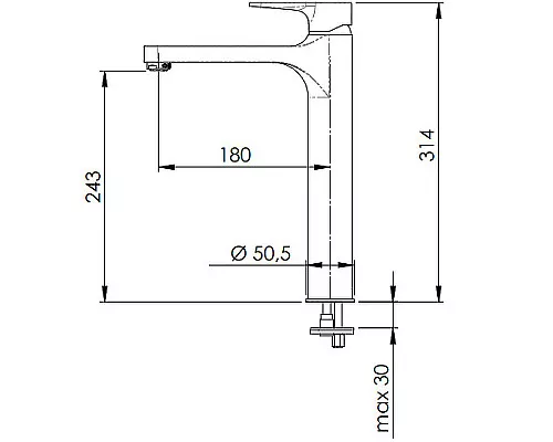 Приобрести Смеситель для раковины Remer Winner W11L Хром в магазине сантехники Santeh-Crystal.ru