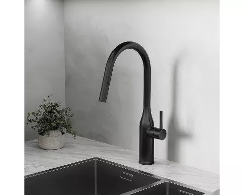 Смеситель для кухни Sancos Grand SC4002MB Черный матовый