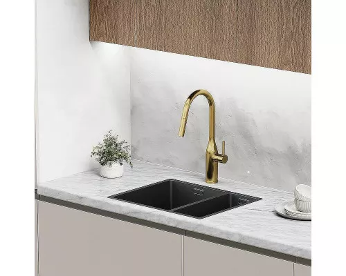 Смеситель для кухни Sancos Grand SC4002BG Золото брашированное