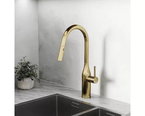 Смеситель для кухни Sancos Grand SC4002BG Золото брашированное