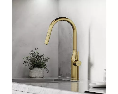 Смеситель для кухни Sancos Grand SC4002BG Золото брашированное
