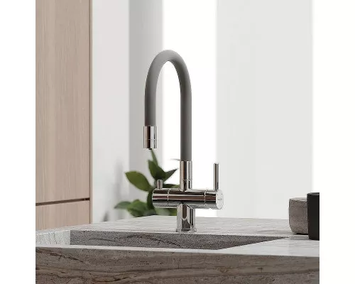 Смеситель для кухни Sancos Lucia SC4004CH Хром Серый