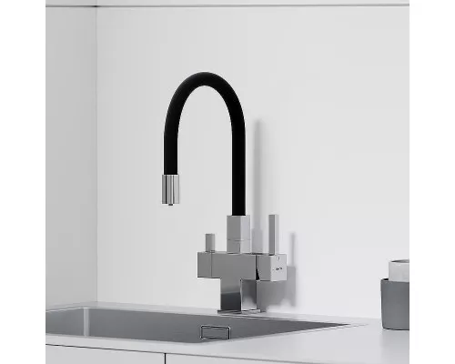 Смеситель для кухни Sancos Arno SC4005CH Хром Черный