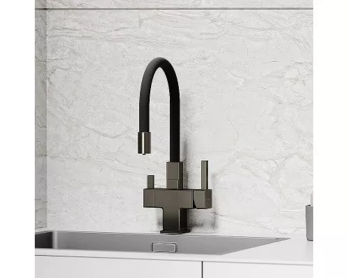Смеситель для кухни Sancos Arno SC4005GG Вороненая сталь Черный