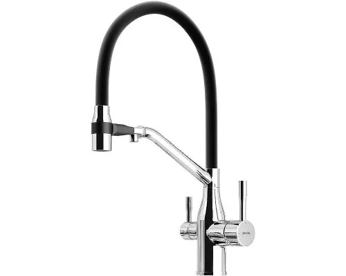 Смеситель для кухни Sancos Orta SC4008CH Хром Черный