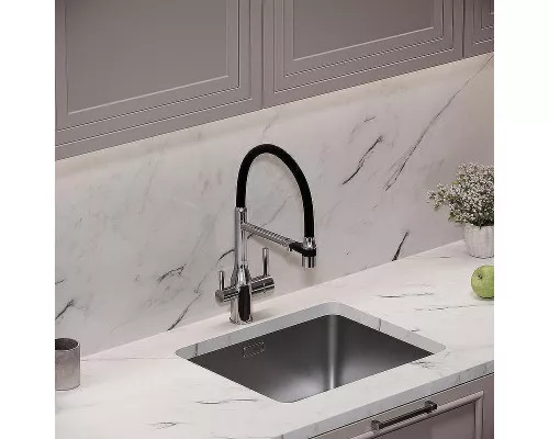 Смеситель для кухни Sancos Garda SC4009CH Хром Черный