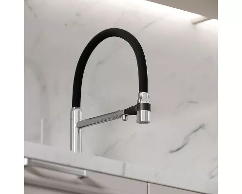Смеситель для кухни Sancos Garda SC4009CH Хром Черный