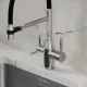 Смеситель для кухни Sancos Garda SC4009CH Хром Черный