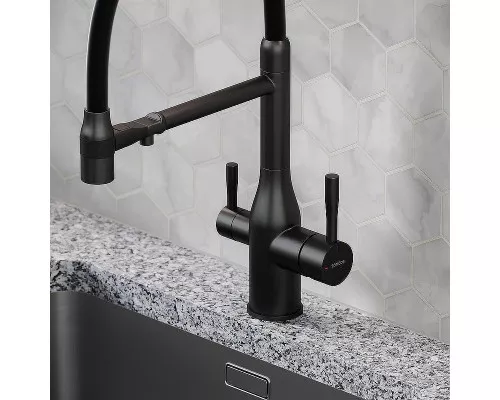 Смеситель для кухни Sancos Garda SC4009MB Черный матовый