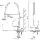 Смеситель для кухни Sancos Imola SC4010MB Черный матовый