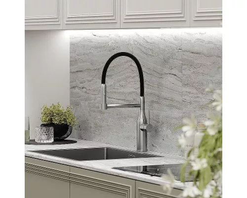 Смеситель для кухни Sancos Pride SC4011BNG Нержавеющая сталь Черный