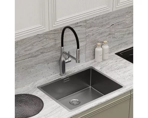 Смеситель для кухни Sancos Pride SC4011BNG Нержавеющая сталь Черный