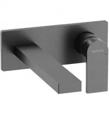 Смеситель для раковины Sancos Studio SC9017GG Вороненая сталь