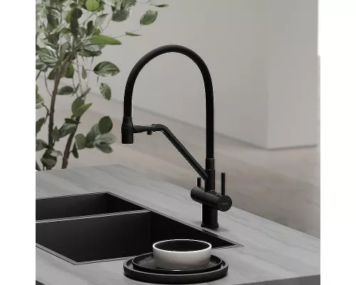 Смеситель для кухни Sancos Dora SC4003MB Черный матовый