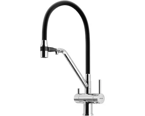Смеситель для кухни Sancos Dora SC4003CH Хром Черный