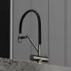 Смеситель для кухни Sancos Dora SC4003GG Вороненая сталь Черный