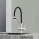 Смеситель для кухни Sancos Dora SC4003GR Белый гранит Черный