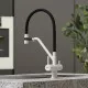Смеситель для кухни Sancos Dora SC4003GR Белый гранит Черный