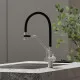 Смеситель для кухни Sancos Dora SC4003GR Белый гранит Черный