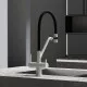 Смеситель для кухни Sancos Dora SC4003GR Белый гранит Черный