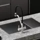 Смеситель для кухни Sancos Dora SC4003GR Белый гранит Черный