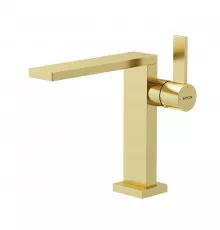 Смеситель для раковины Sancos Linn SC9019BG Золото брашированное