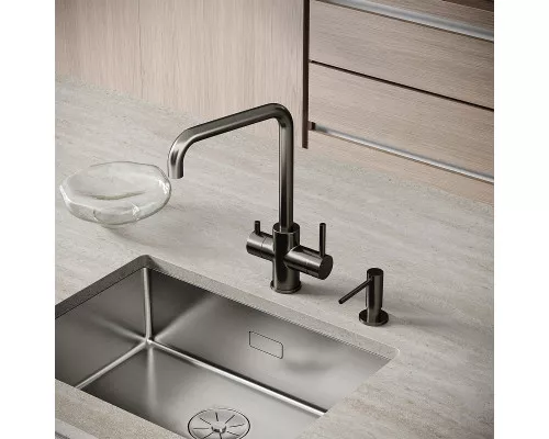 Смеситель для кухни Sancos Vela SC4013GG цвет Вороненая сталь
