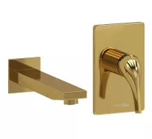 Смеситель для раковины WasserKRAFT A71573 Золото глянцевое