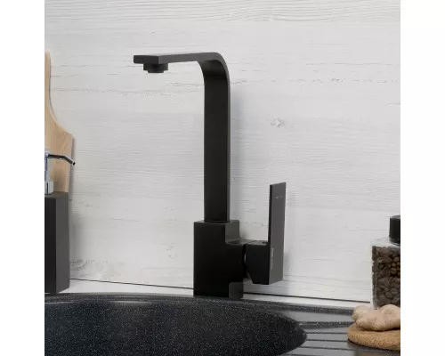 Приобрести Смеситель для кухни WasserKRAFT Abens 2007 Чёрный матовый в магазине сантехники Santeh-Crystal.ru