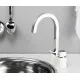 Заказать Смеситель для кухни WasserKRAFT Aller 1067W Белый Хром в магазине сантехники Santeh-Crystal.ru