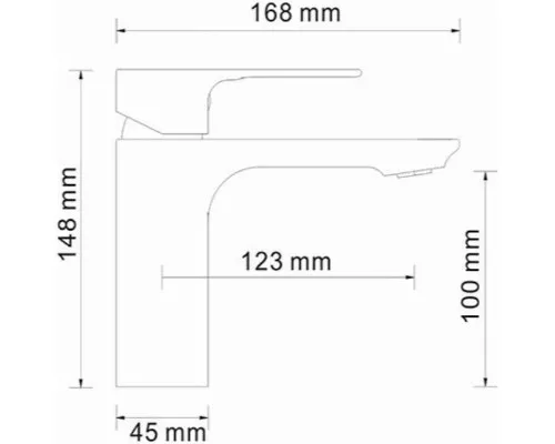 Купить Смеситель для раковины WasserKRAFT Dinkel 5803 Хром в магазине сантехники Santeh-Crystal.ru