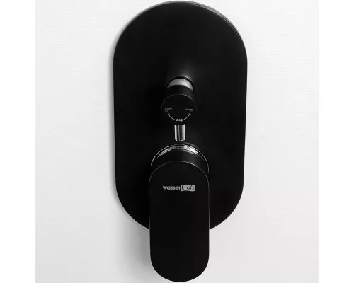 Купить Смеситель для душа WasserKRAFT Elbе 7441 Черный матовый Хром в магазине сантехники Santeh-Crystal.ru