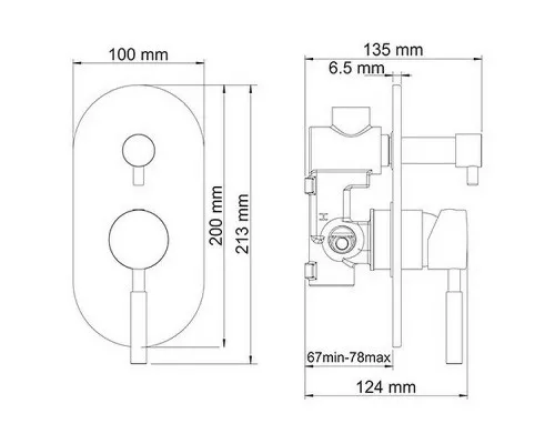 Купить Смеситель для душа WasserKRAFT Main 4141 Хром в магазине сантехники Santeh-Crystal.ru