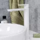 Купить Смеситель для раковины WasserKRAFT Mindel 8503H Белый матовый в магазине сантехники Santeh-Crystal.ru