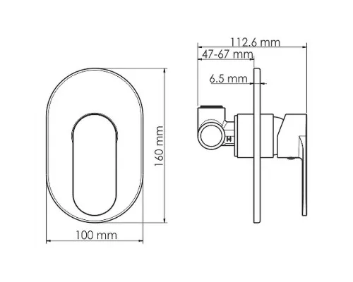 Заказать Смеситель для душа WasserKRAFT Mindel 8551 Белый матовый в магазине сантехники Santeh-Crystal.ru