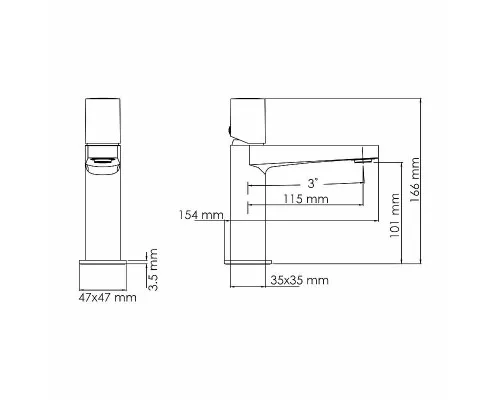 Заказать Смеситель для раковины WasserKRAFT Naab 8603 Хром в магазине сантехники Santeh-Crystal.ru