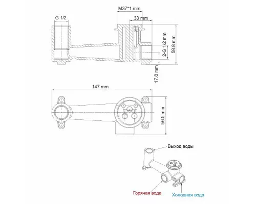Купить Смеситель для раковины WasserKRAFT Sauer 7130 Золото в магазине сантехники Santeh-Crystal.ru