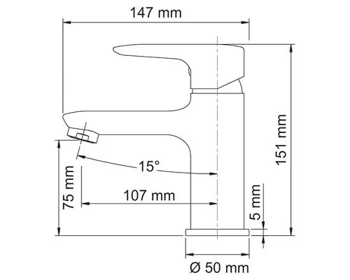 Заказать Смеситель для раковины WasserKRAFT Vils 5603 Хром в магазине сантехники Santeh-Crystal.ru