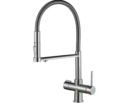 Купить Смеситель для кухни ZorG Steel Hammer SH 2002 CR Хром в магазине сантехники Santeh-Crystal.ru