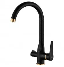 Смеситель для кухни ZorG Steel Hammer SH 910 BLACK BR Черный матовый